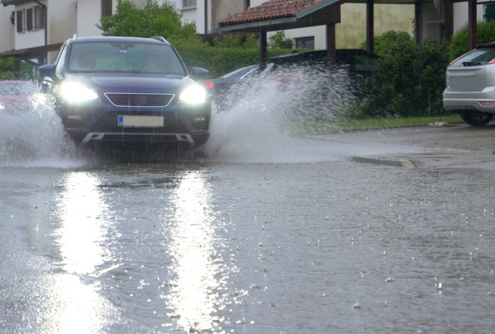 Flooding on road