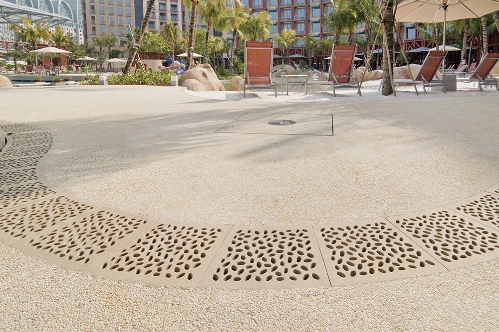 pebble stone grate