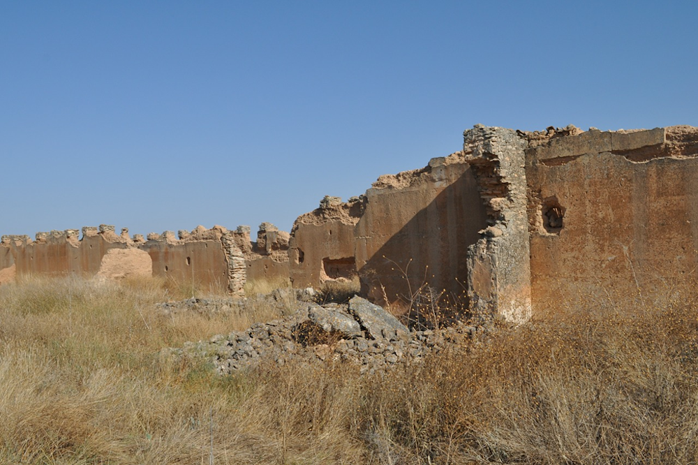 rammed earth ruin