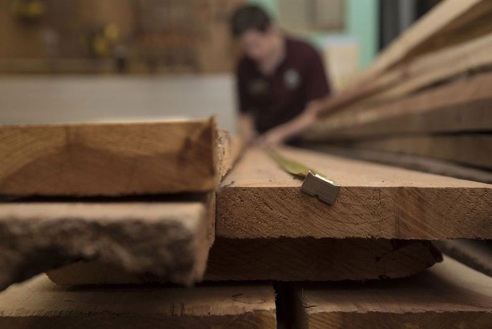 wood plank closeup