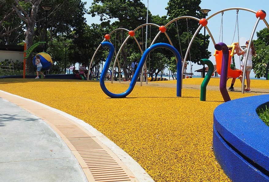 Reinforced Stone in Child Play Area