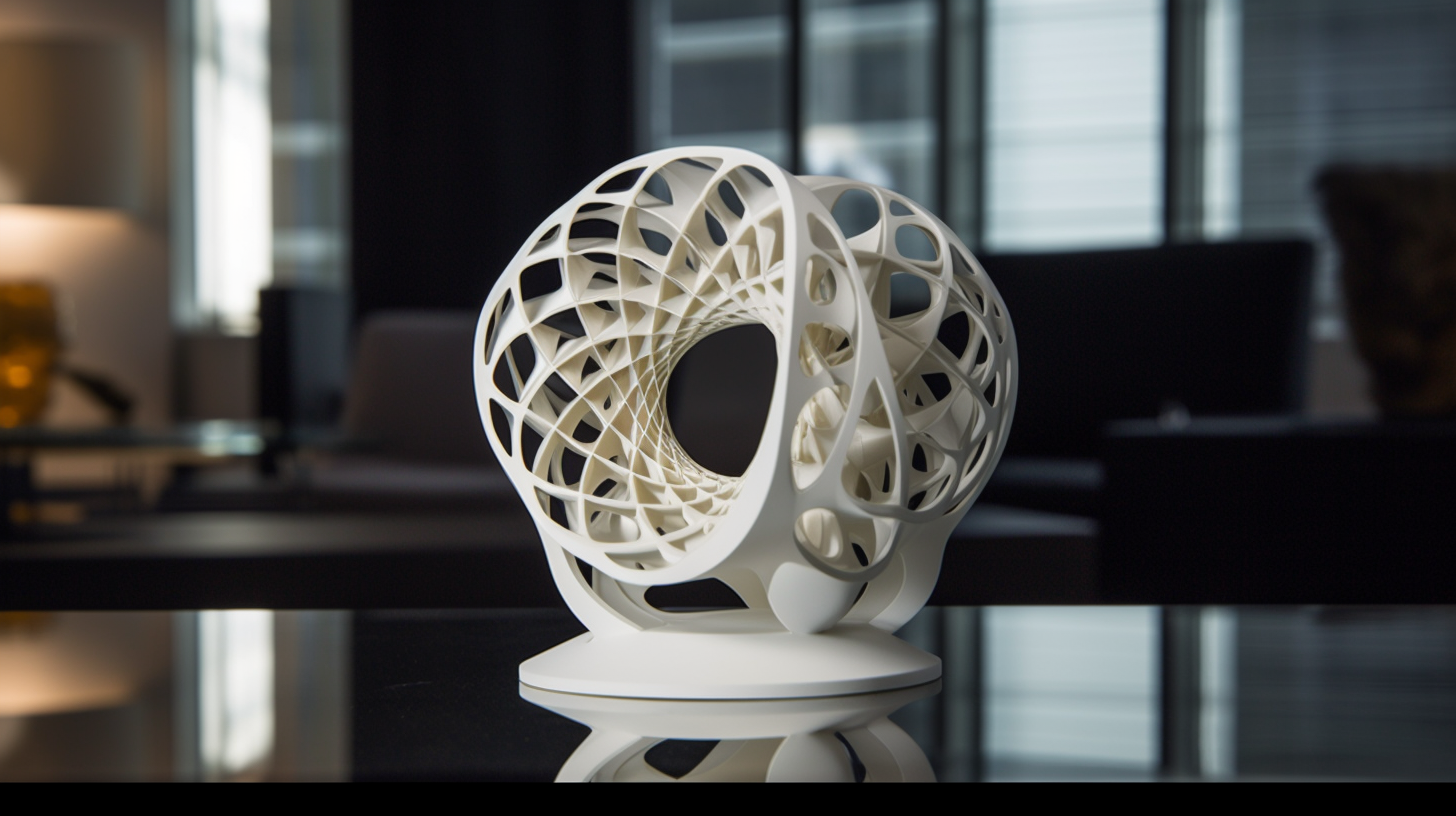 futuristic 3D printed model