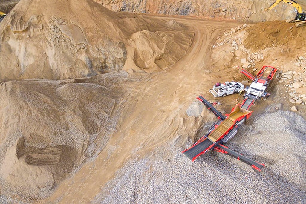 top view of construction site